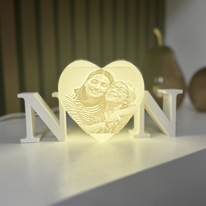 Personalised Nan Photo Light
