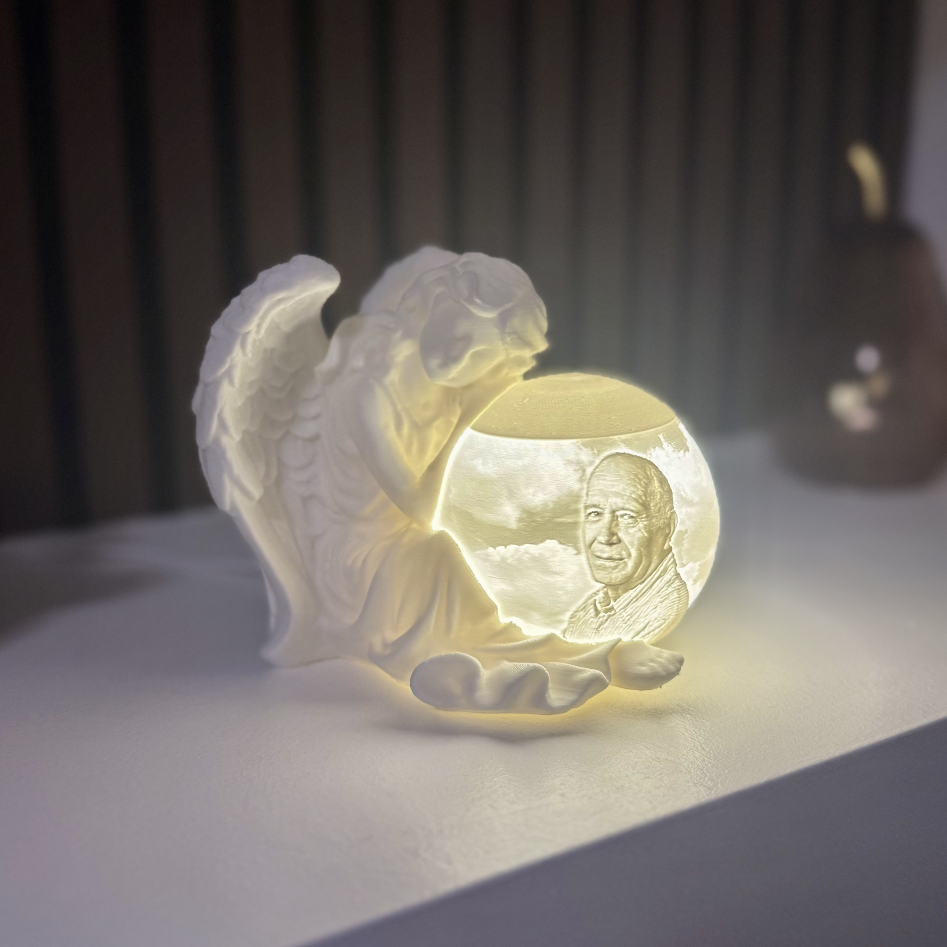 angel photo globe light UK