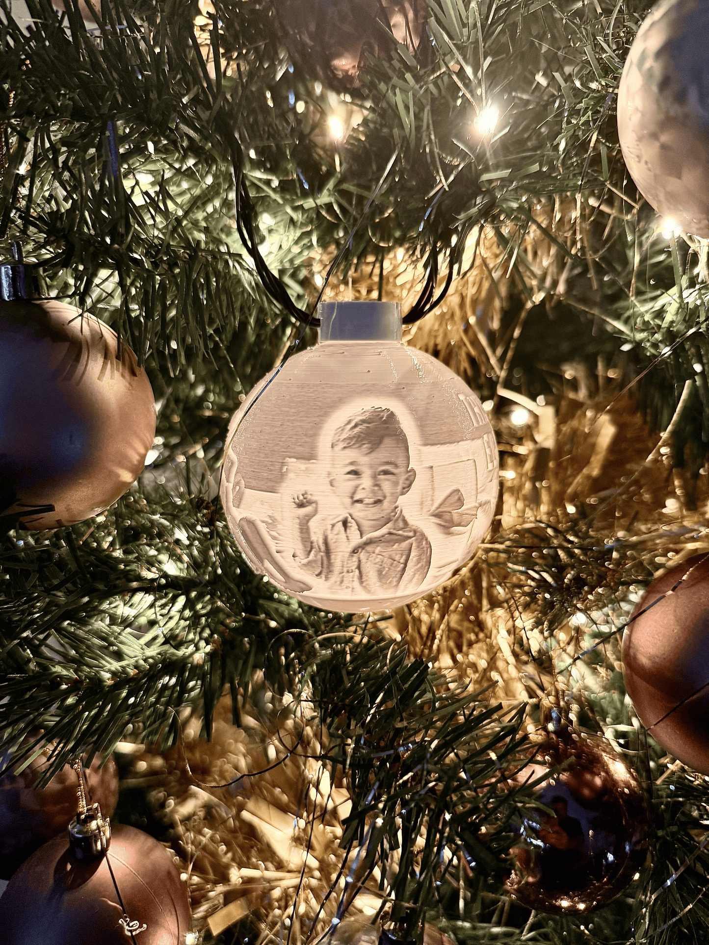 Elf Surveillance Custom Christmas Bauble