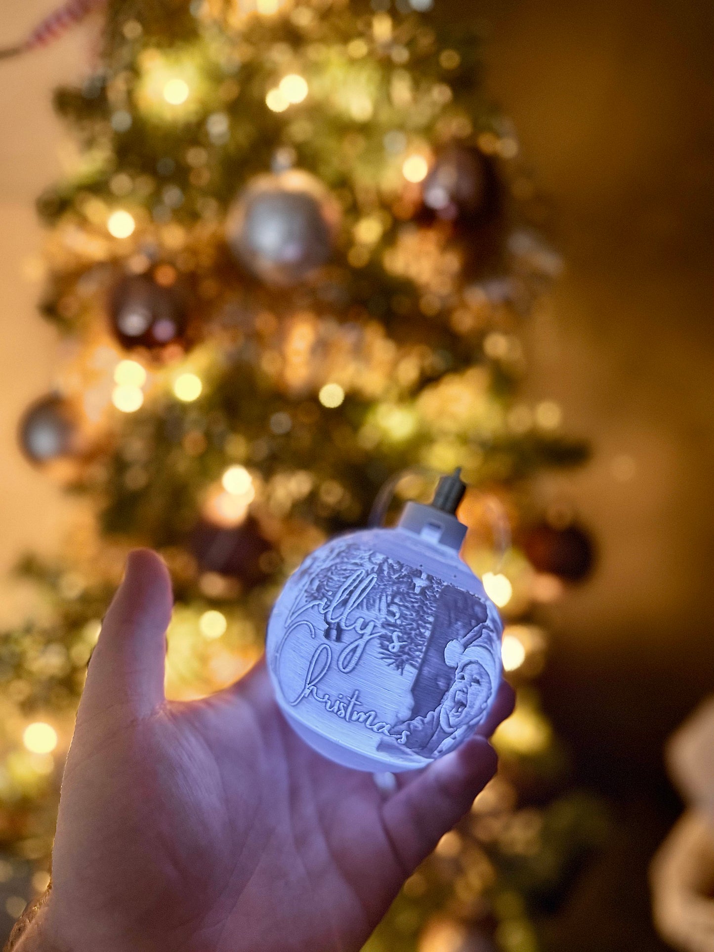 The Year We Became Parents Custom Christmas Bauble