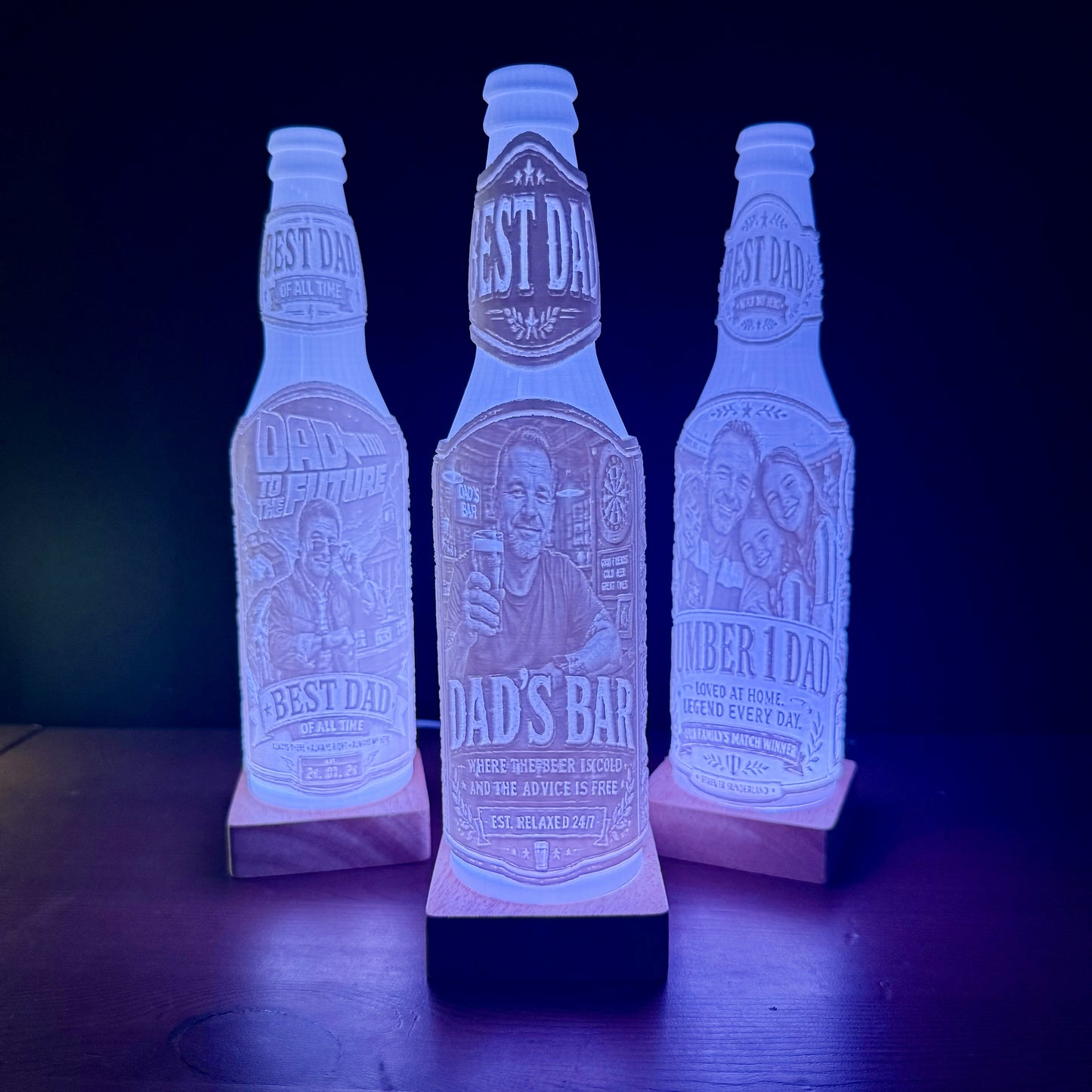 Personalised LED Bottle Lamp