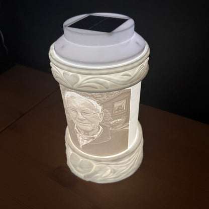 Personalised Memorial Solar Lamp