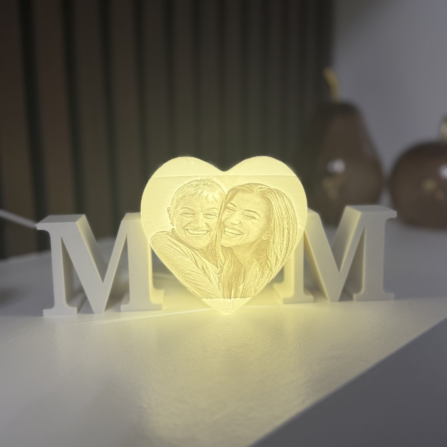 personalised gift for mam photo light UK