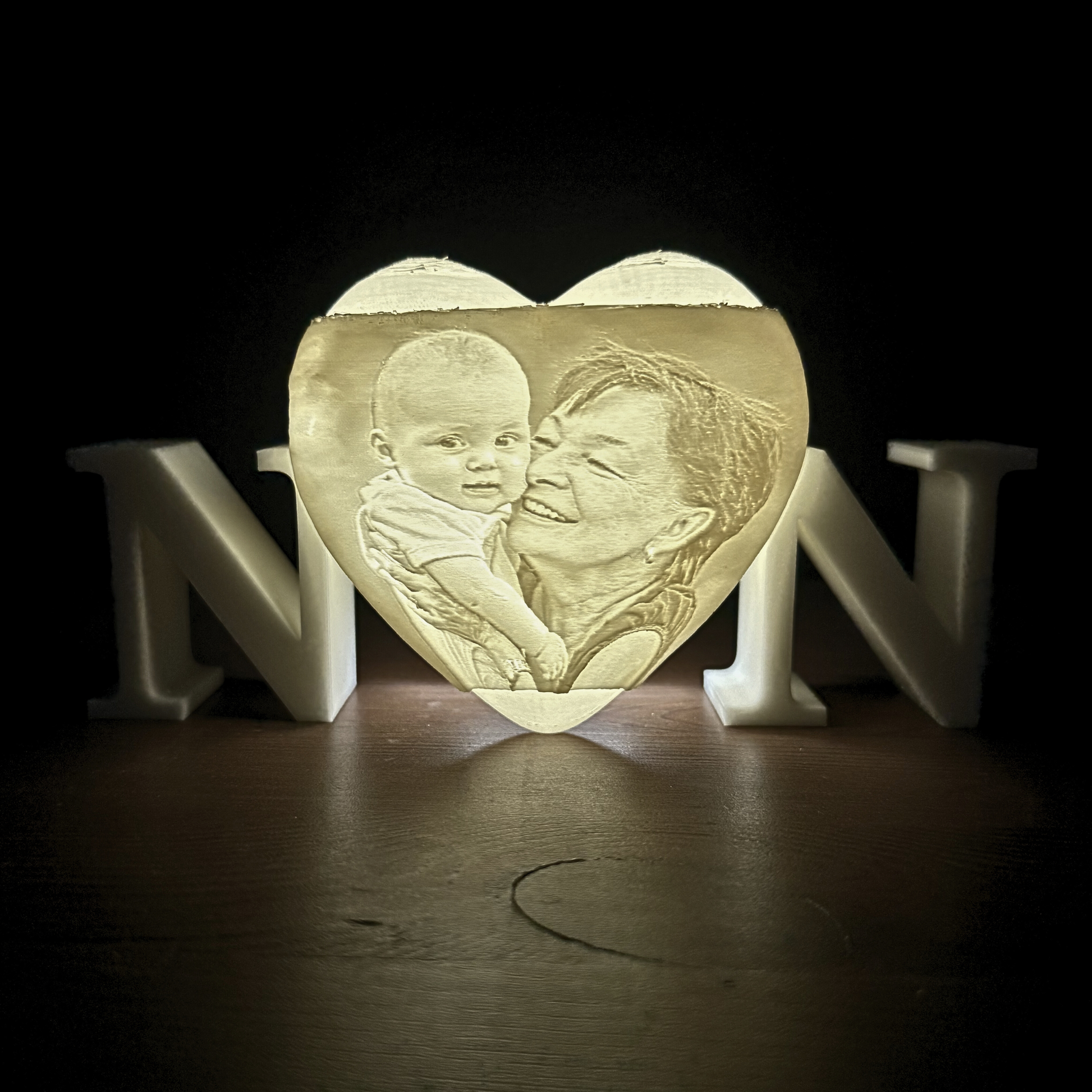 personalised gift for nan photo light UK