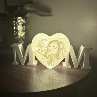 personalised mam photo light gift UK