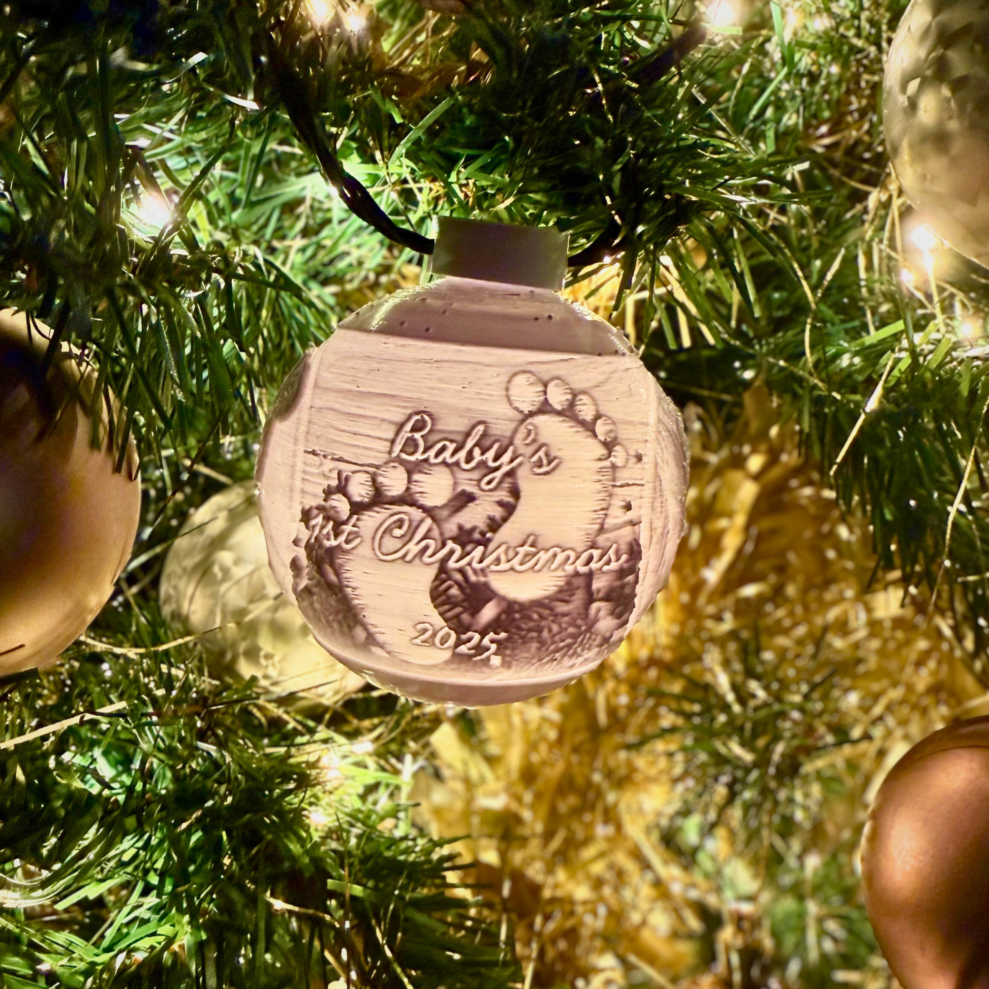 personalised photo tree decoration UK