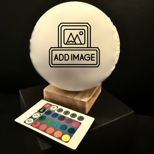 personalised multi photo globe light gift UK