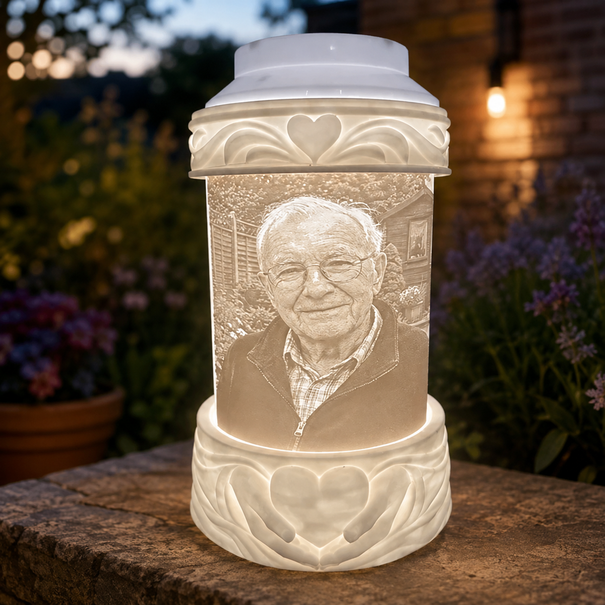 Personalised Memorial Solar Lamp
